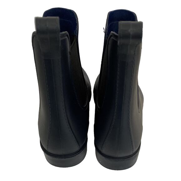 J Crew Chelsea Rain Boots Navy Size 6 Flaw - Picture 5 of 8